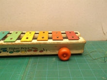 Vintage Fisher Price Pull-A-Tune Toy Xylophone 870 1964-1978 Missing Mallet