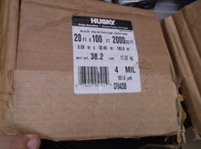 Husky Plastic Sheeting 4 mil T X 20 ft. W X 100 ft. L Polyethylene Black
