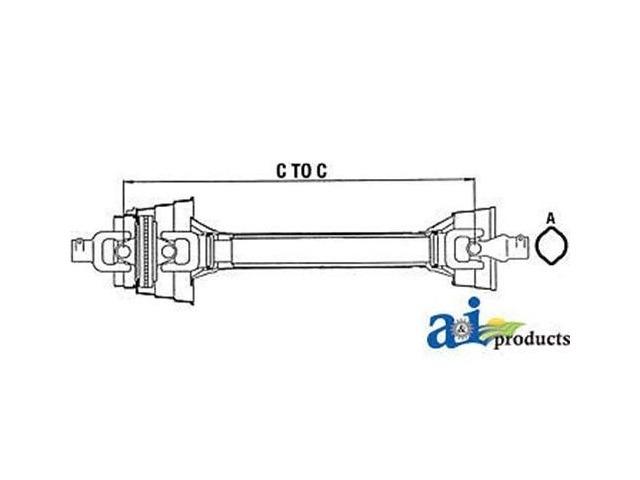 WC284811A Complete Constant Velocity Shafts Fits Walterscheid 2280