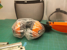 Safety Face Shield with Hearing Protection Combination, Comes with Mesh and Clea