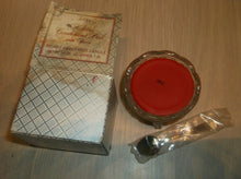 Avon Fostoria Condiment Dish With Spoon " Ariane Fragrance Candle "