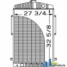 AH124726 Radiator Fits John Deere 6600-(w 6404 engine) 6620 6622 Combine