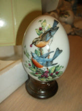 Avon Four Seasons Porcelain Egg Series With Stand " Summer's Song "