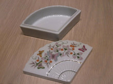 Avon 1980 Butterfly Fan Porcelain Box