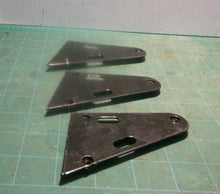 3 Black Steel Brackets With Nuts 3.5" X 2.75" Marshin Chinese