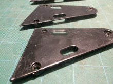 3 Black Steel Brackets With Nuts 3.5" X 2.75" Marshin Chinese