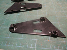 3 Black Steel Brackets With Nuts 3.5" X 2.75" Marshin Chinese