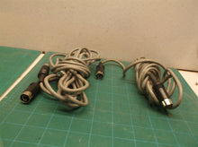 2 vintage audio cables 5 pin male connectors