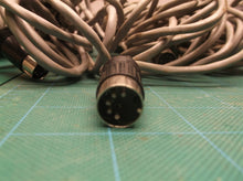 6 vintage audio cables 5 pin male connectors