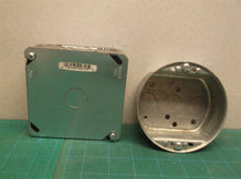 Lot of 2 metal electrical boxes