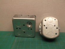 Lot of 2 metal electrical boxes