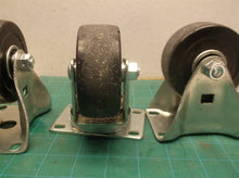 Set of 4 3" casters swivel and 2 don't