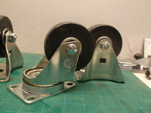 Set of 4 3" casters swivel and 2 don't