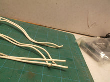 Lot of 3 2 pin snap in light connectors & wires