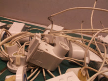 Large lot of light connectors with blue ring
