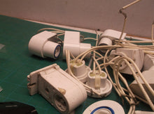 Large lot of light connectors with blue ring
