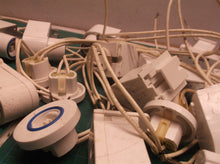 Large lot of light connectors with blue ring