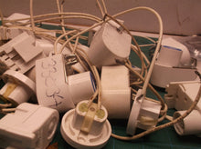 Large lot of light connectors with blue ring