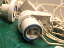 Large lot of light connectors with blue ring