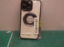 black and clear magnetic case Fits iphone 15 pro max