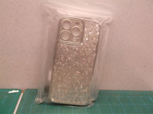 silver glitter phone case Fits iphone 15 pro max