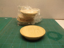 Lot of 4 wooden 4" saucers