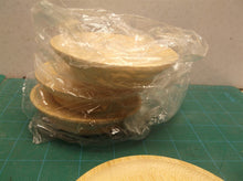 Lot of 4 wooden 4" saucers