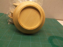 Lot of 4 wooden 4" saucers