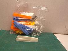 lot of 17 multi color plastic clip tweezers