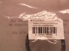 Monoprice 1/4-Inch TRS Male to 1/4-Inch TRS Male Cable - 1.5 Feet- Black, 16AWG,