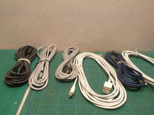 lot of 6 usb A to iPhone charging connector cables