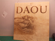 DAOU wooden sign 14.5 w 16h0