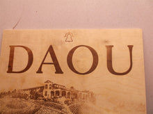DAOU wooden sign 14.5 w 16h0