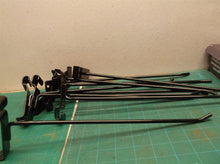 10 10.5" black retail display hooks