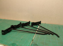 4 7" black retail display hooks