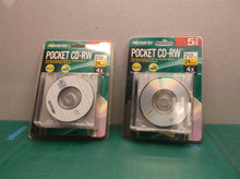 2 Memorex pocket mini cdrw 24 media 4x 210mb with slim jewel cases 5pack