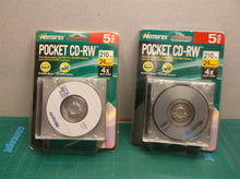 2 Memorex pocket mini cdrw 24 media 4x 210mb with slim jewel cases 5pack