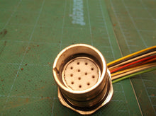 MCV, M23 Receptacle, 12 Pole, Female Straight to 12 Pin straight