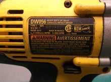 Dewalt DW056 18V Volt 1/4" Heavy Duty Hex Impact Driver (Tool Only)
