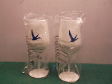 GREY GOOSE VODKA ADVERTISIGN SET OF TWO WHITE ACRYLIC GLASSES