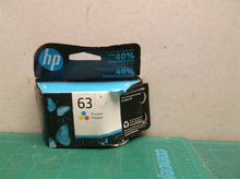 HP 63 Tri-color Ink Cartridge Works w/ HP DeskJet 1112 HP ENVY 4511 Exp. Apr. 20