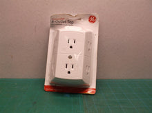 GE 6-Outlet Wall Tap 2 Pack, Grounded, White, 56575