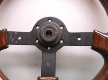 Vintage Sport Line Steering Wheel 350mm Wooden Missing Horn button ITALY