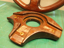 Vintage Sport Line Steering Wheel 350mm Wooden Missing Horn button ITALY