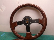 Vintage Sport Line Steering Wheel 350mm Wooden Missing Horn button ITALY