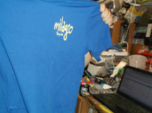 Milagro Tequila "Life Tastes Better With A Salted Rim" Double Sided Blue T-Shirt