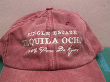 Tequila Ocho Hat Cap Strap Back Red Single Estate Hecho a Mano Y Corazon Cotton