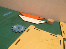 Assorted parts for Crunch Labs Mirror Bank Build