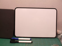 2-sided Desktop Dry Erase Whiteboard Black 12in. x 9in.