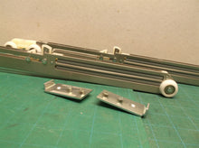2 Soft-close pocket door rail with rollers 15" plus brackets